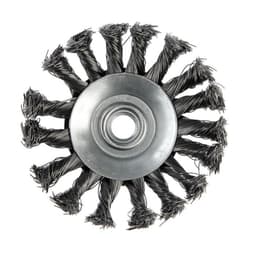 Щетка металлическая для УШМ ТУНДРА, крученая проволока, «тарелка», М14, 100 мм
