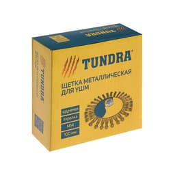 Щетка металлическая для УШМ ТУНДРА, крученая проволока, «тарелка», М14, 100 мм