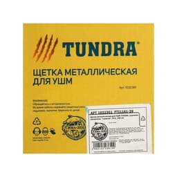 Щетка металлическая для УШМ ТУНДРА, крученая проволока, «тарелка», М14, 100 мм