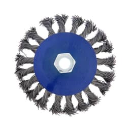 Щетка металлическая для УШМ ТУНДРА, крученая проволока, «тарелка», М14, 115 мм