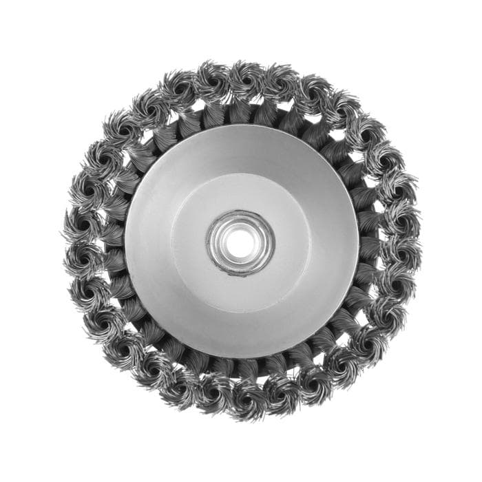 Щетка металлическая для УШМ ТУНДРА, крученая проволока, «чашка», М14, 150 мм