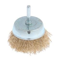 Щетка металлическая для дрели ТУНДРА, со шпилькой, «чашка», 75 мм