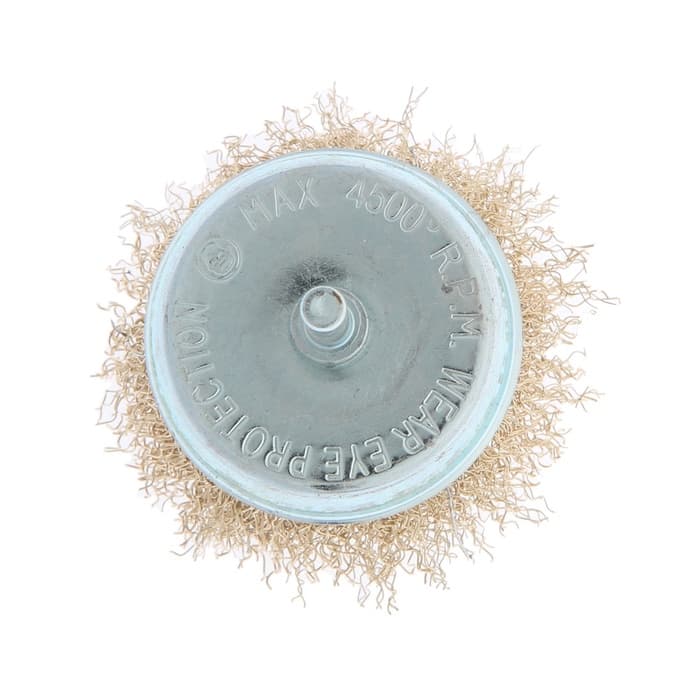 Щетка металлическая для дрели ТУНДРА, со шпилькой, «чашка», 75 мм