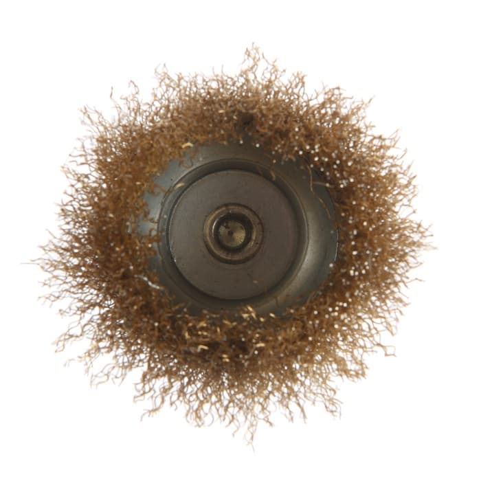 Щетка металлическая для дрели ТУНДРА, со шпилькой, «чашка», 75 мм
