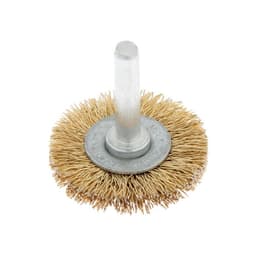 Щетка металлическая для дрели ТУНДРА, со шпилькой, плоская, 40 мм