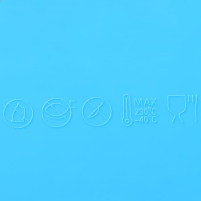 Коврик для айсинга Доляна «Кружево», силикон, 38.5×11.4 см, голубой