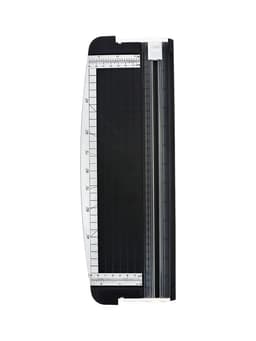 Резак для бумаги роликовый А4, до 3 листов, безопасное лезвие, длина реза 300 мм, корпус черный