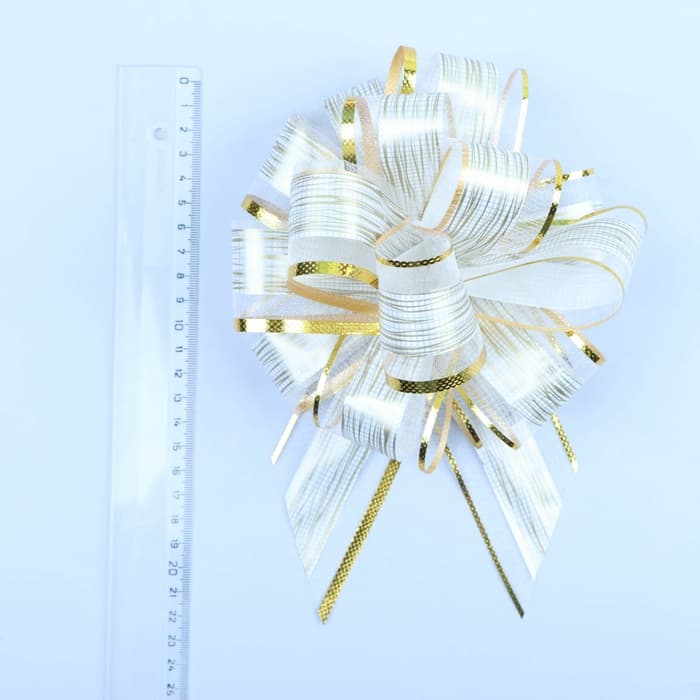 Подарочный Бант - шар №5 «Узор», для упаковки подарков, микс