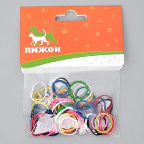 Резинки для животных, набор 100 шт., микс цветов