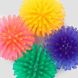 Шарик для кошек игольчатый, мягкий, 3.5 см, микс цветов (фасовка 10 шт.), микс цветов