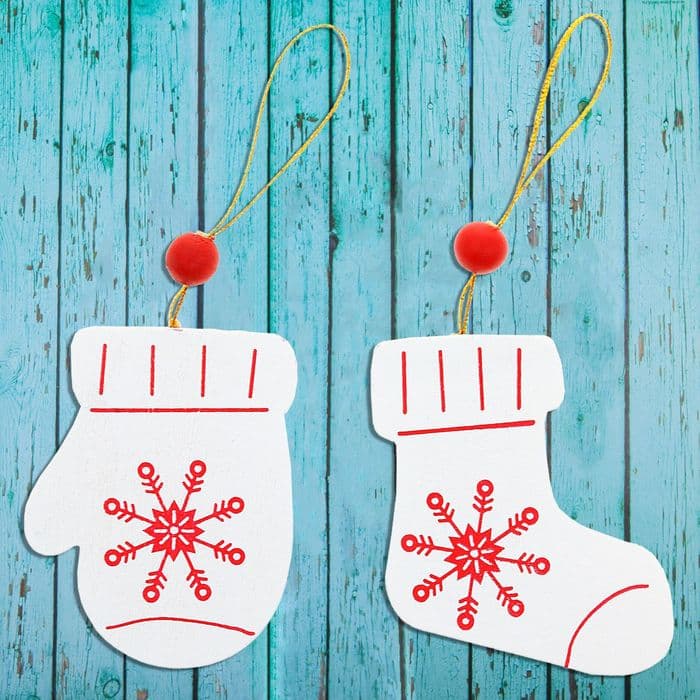 Елочная игрушка Лесная мастерская «Вязаный узор», МИКС