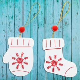 Елочная игрушка Лесная мастерская «Вязаный узор», МИКС