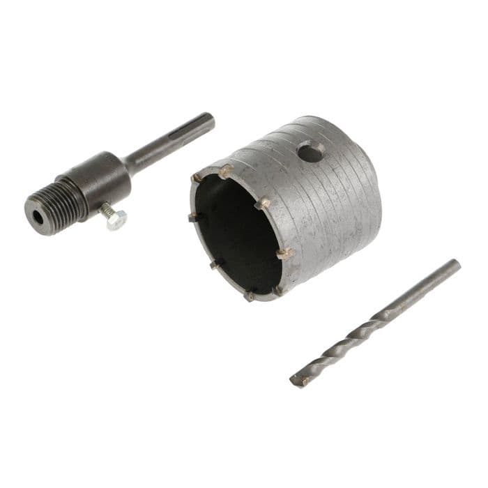 Коронка буровая в сборе ТУНДРА, SDS-plus, М22×68 мм