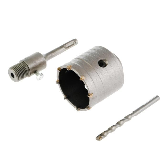 Коронка буровая в сборе ТУНДРА, SDS-plus, М22×65 мм