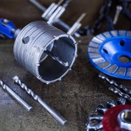 Коронка буровая в сборе ТУНДРА, SDS-plus, М22×80 мм