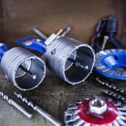 Коронка буровая в сборе ТУНДРА, SDS-plus, М22×80 мм