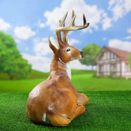 Садовая фигура из полистоуна «Олень лежит», 50×25×55 см