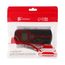 Алкотестер TORSO, ЖК-экран, LED подсветка, красный