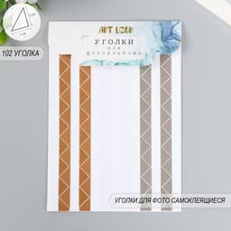 Набор уголков с кармашком для фотографий 102 уголка «Классика», 10.3×15.1 см