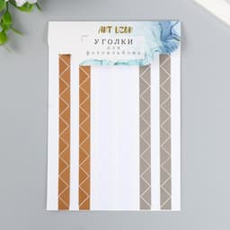 Набор уголков с кармашком для фотографий 102 уголка «Классика», 10.3×15.1 см