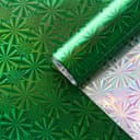 Пленка голография, зелёный, 70×100 см, рисунок МИКС