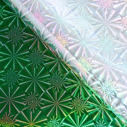 Пленка голография, зелёный, 70×100 см, рисунок МИКС