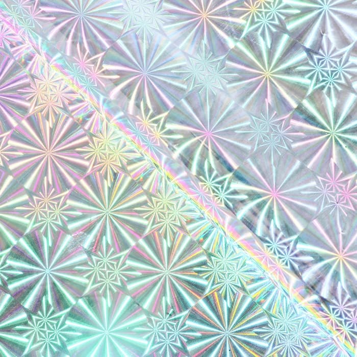 Пленка голография, зелёный, 70×100 см, рисунок МИКС