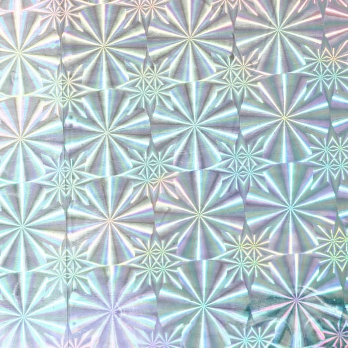 Пленка голография, зелёный, 70×100 см, рисунок МИКС