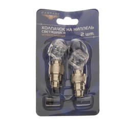 Колпачок на вентиль Cartage, светящийся, набор 2 шт., МИКС