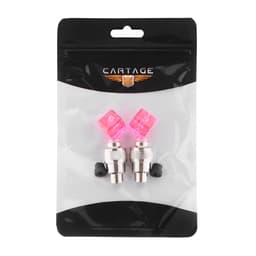 Колпачок на вентиль Cartage, светящийся, набор 2 шт., МИКС