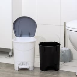 Контейнер для мусора, 7 л, с педалью, мраморный