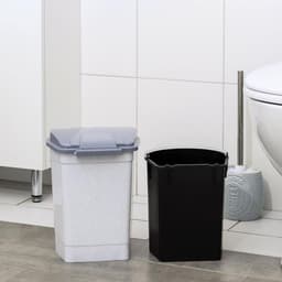 Контейнер для мусора, 7 л, с педалью, мраморный