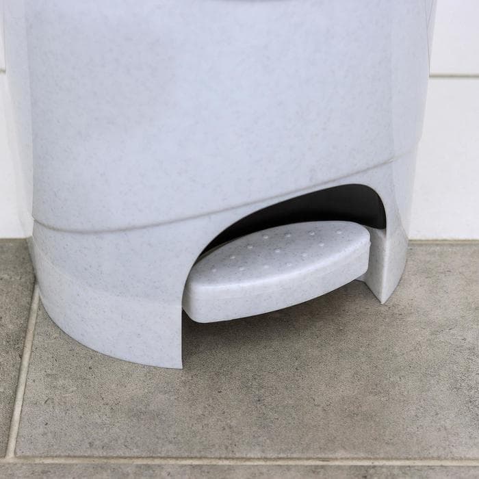 Контейнер для мусора, 7 л, с педалью, мраморный