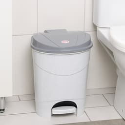 Контейнер для мусора, 19 л, с педалью, мраморный