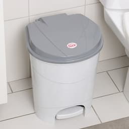 Контейнер для мусора, 19 л, с педалью, мраморный