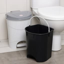 Контейнер для мусора, 19 л, с педалью, мраморный