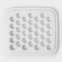 Пельменница IDEA, 35 ячеек, d=2.5 см, 25.5×28×2.9 см, пластик, белый