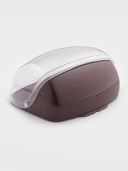 Хлебница малая с крышкой IDEA, 31.5×25.4×15 см, пластик, коричневая