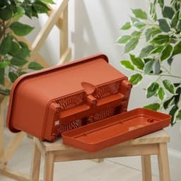 Ящик для цветов балконный с поддоном, 40 см, терракотовый