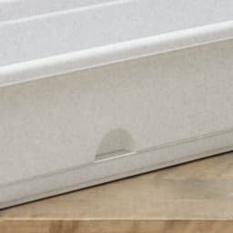 Ящик для цветов балконный с поддоном, 80 см, мраморный