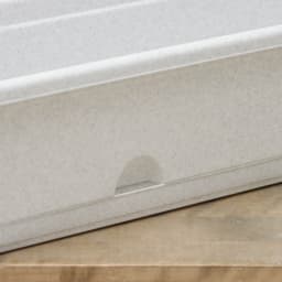 Ящик для цветов балконный с поддоном, 80 см, мраморный