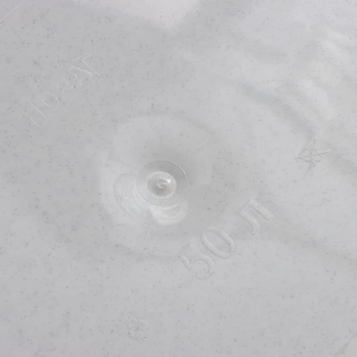 Контейнер для мусора «Свинг», 50 л, мраморный