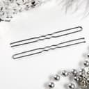 Шпильки для волос «Классика», набор 10 шт., 8 см, чёрная