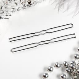 Шпильки для волос «Классика», набор 10 шт., 8 см, чёрная