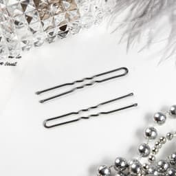 Шпильки для волос «Классик», набор 10 шт., 4.5 см, серебро