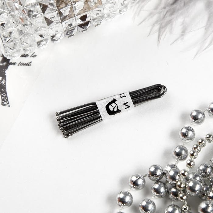 Шпильки для волос «Классик», набор 10 шт., 4.5 см, серебро