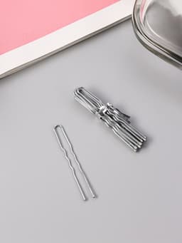 Шпильки для волос «Классик», набор 10 шт., 4.5 см, серебро