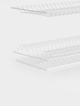 Сушилка для посуды с поддоном для шкафа 50 см, 46.5×25.6 см, белая