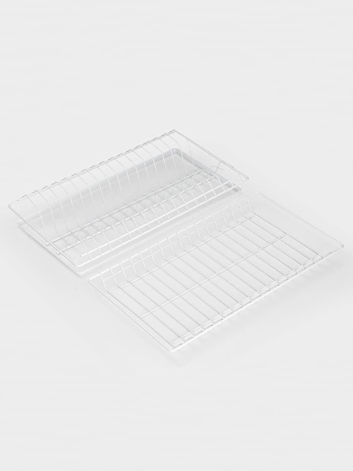 Сушилка для посуды с поддоном для шкафа 50 см, 46.5×25.6 см, белая