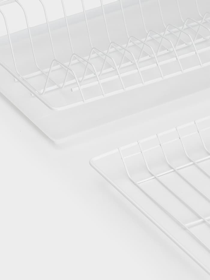 Сушилка для посуды с поддоном для шкафа 50 см, 46.5×25.6 см, белая
